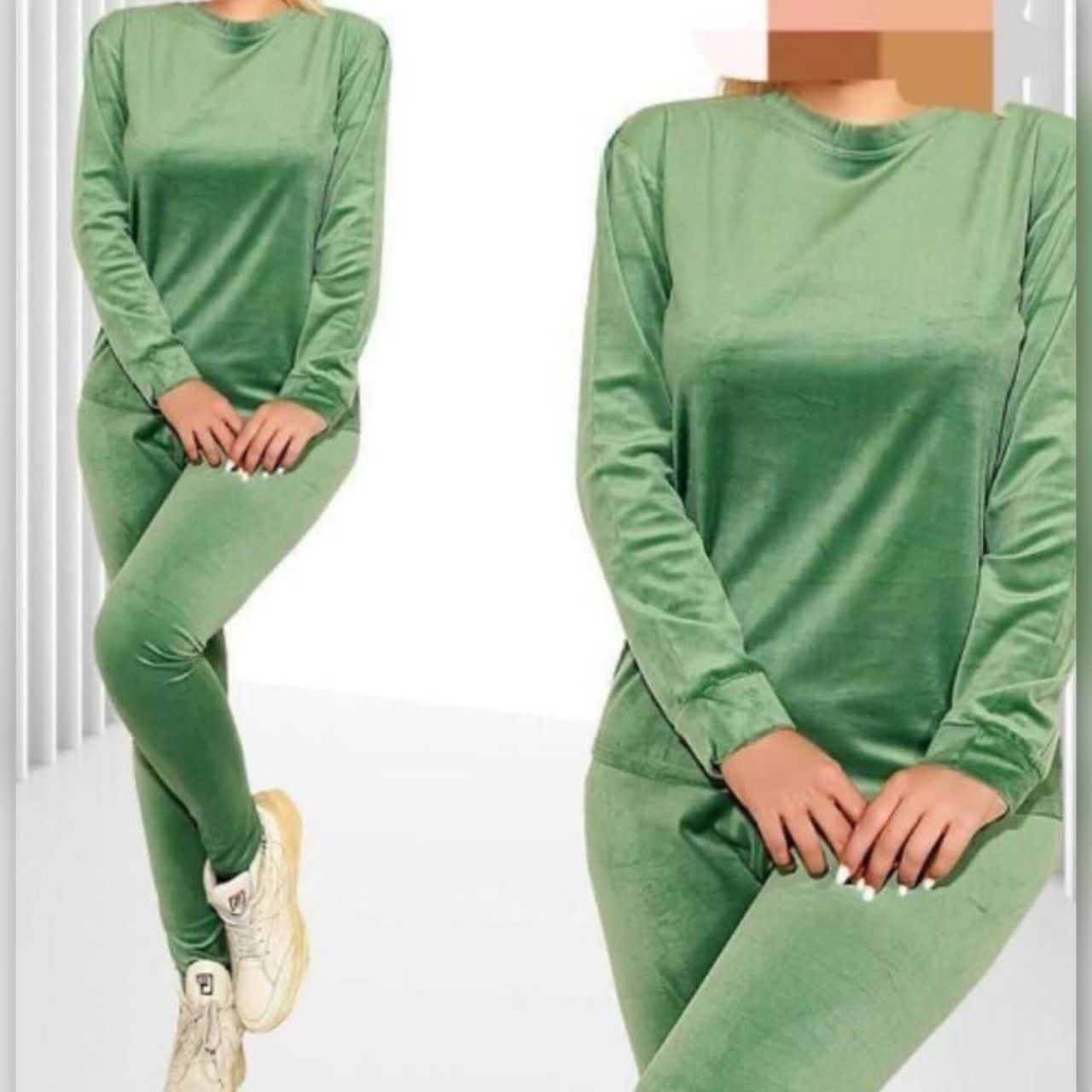 ست بلوز شلوار مخمل روباهی (پک 4 عددی)